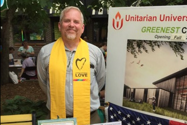 Rev. Steven Protzman at 2017 Pride Festival