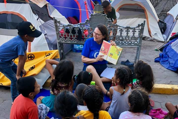 Outdoor classroom Mexican border