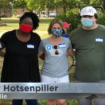 Kathy Hotsenpiller and other Coralville anti-racism activists